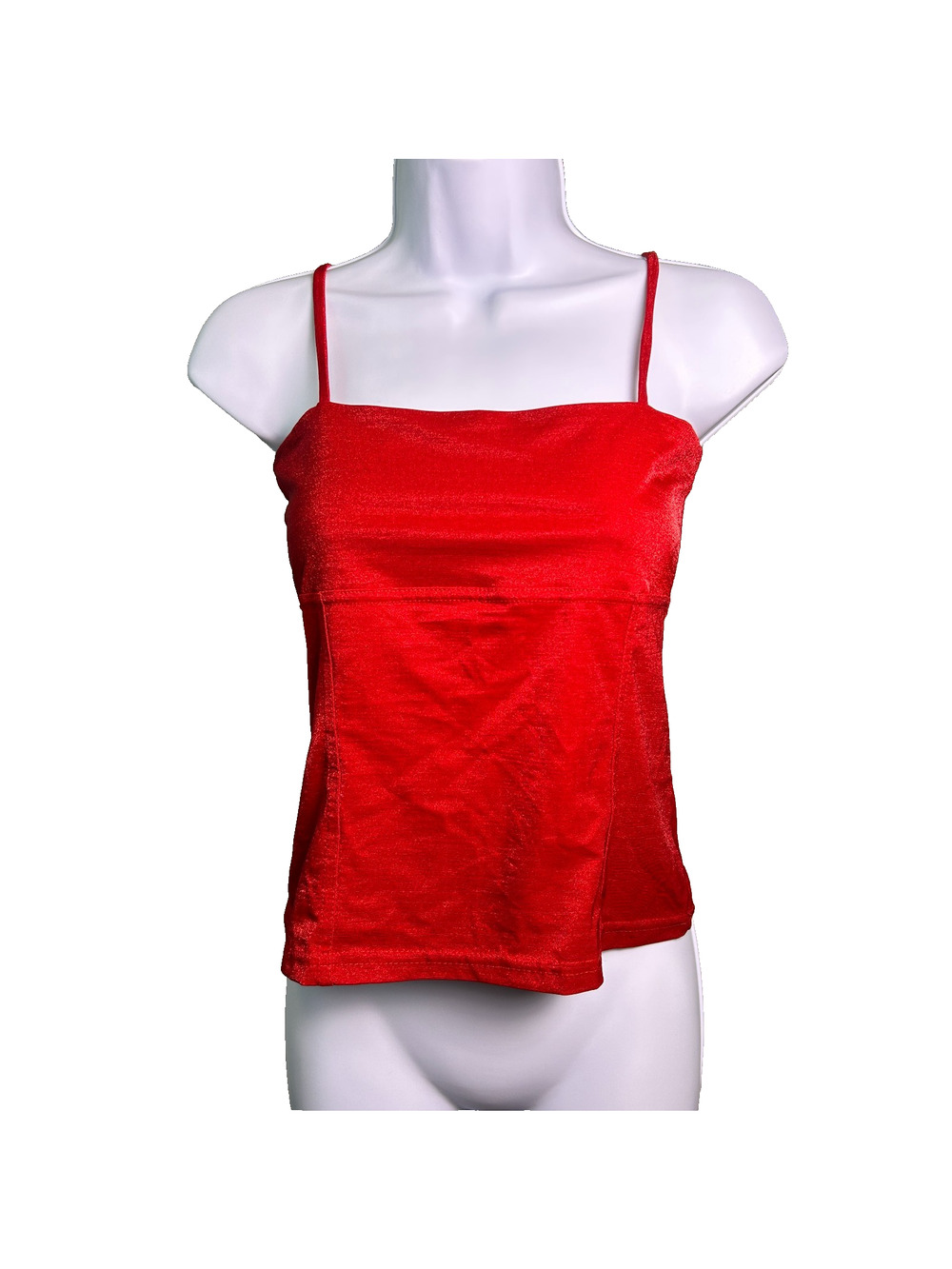 Vintage 90s Wild Fire Clothing Co Satin Cami Womens Large Red Y2K Valentines